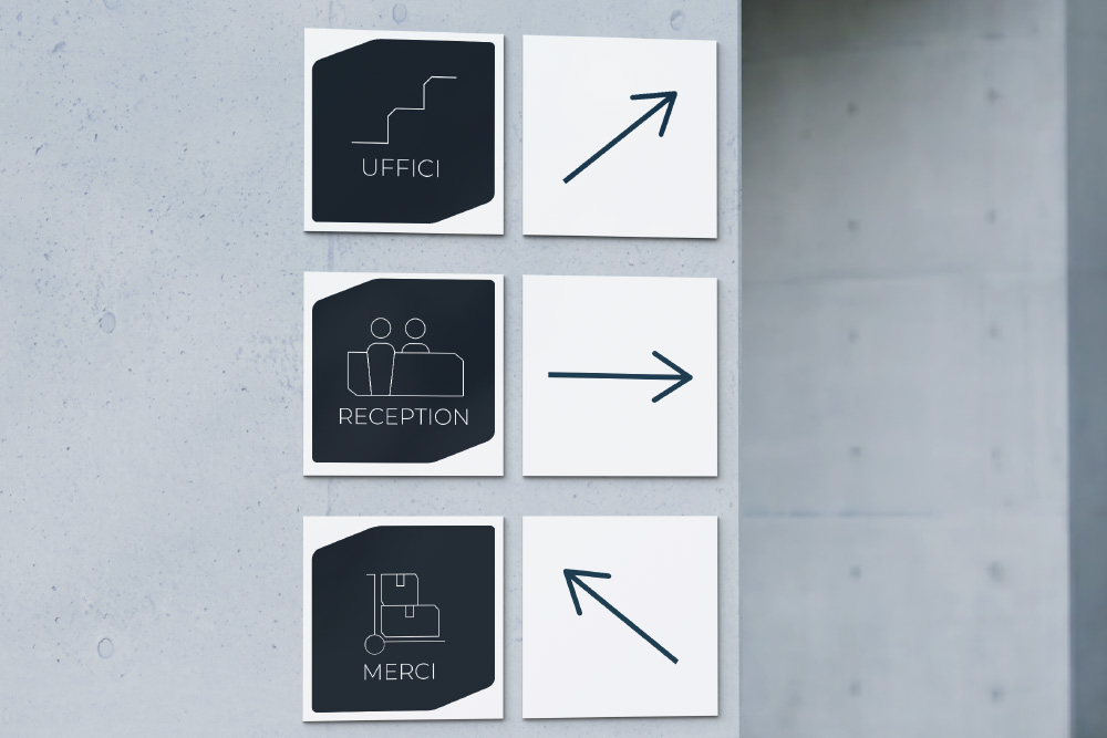 priver immagine coordinata - segnaletica interna